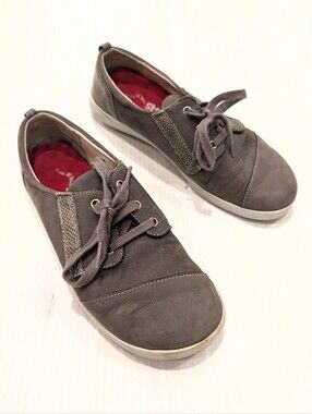 SAS Women's Grey Casual Lace-Up Sneakers Size 8